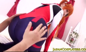 Jav cosplay Japanese spars with her boyfriend.