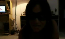 Masked brunette is licked and pussyfucked