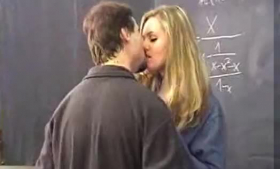 Petite student wn big tits is having her pussy fingered and fucked in the classroom
