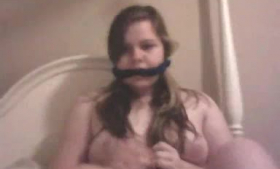 Gagged teen was done with her sex and got her ass fucked harder than ever before.
