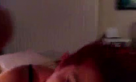Red haired chick has big tits and knows how to make a guy explode from pleasure on her face