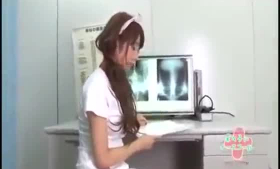 Sexy japanese nurse gives the redderny.