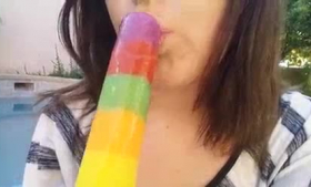 Barbie Rainbow and her friend are licking each other's pussy and enjoying a lot, during the wet dream