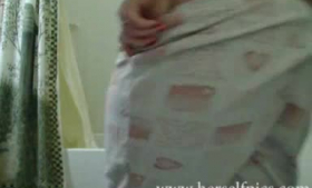 Hot mom masturbates near her body removes her panties