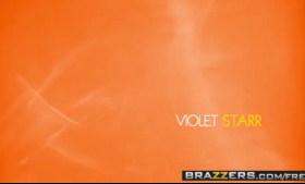 Buxom Violet Starr Delights Her BackMaker With a Big Black Cock