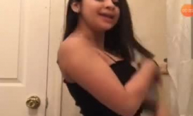 Sexy latina teen brunette fucking on camera.