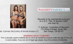 Naughty Nicole Aniston and Nina North toying pussies in here.