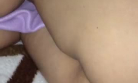 Vicky is having sex with her new boyfriend in front of her husband, in a hotel room
