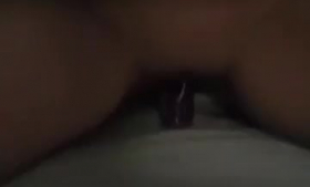 Curvy ebony girlfriend and her horny stud in passionate anal