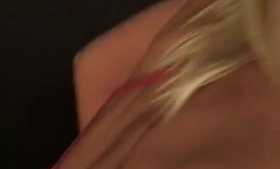 Blonde young teen unzipped her bikini and lifted it high so she could ride her boyfriend's dick