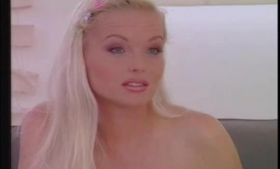 Blonde girl, Silvia Saint likes to get down on her knees and suck a horny guy's cock
