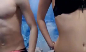 Passionate sex by the pool lol. Petra Lee and Valentina delle salto, Sapphic Erotica