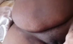 Huge tits ebony thot getting fucked pov