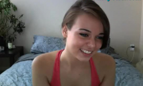 Shy shy teen opens up and makes love