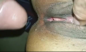 Blacks sex worker gets fingered and pussy licked.