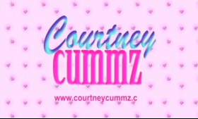 Sexy Courtney Cummz toying her ass.