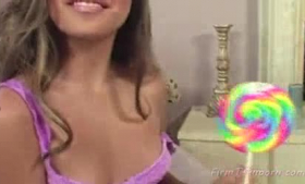 Babe Apasely in toy masturbation show