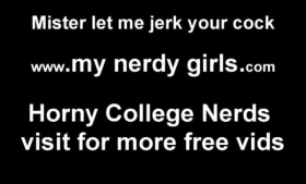 Nerdy schoolgirl is having sex with her studying buddy, because she seemed very into him.