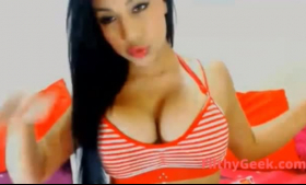 Gorgeous Latina latina with big boobies fucked and jizzed.