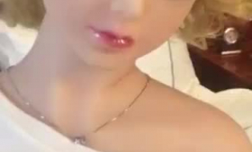 Sexy minx doll licked in the most nasty glaze