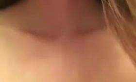 Lonely CFNM teen tease her pussy